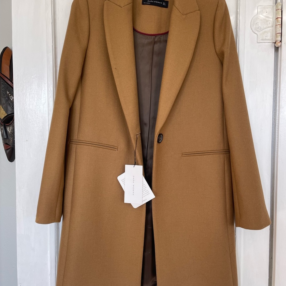 NWT Zara Woman Wool Coat - Picture 4 of 8
